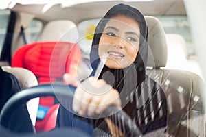 Arab Woman driving