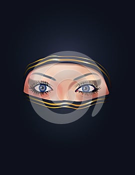 Arab woman face