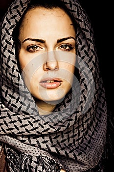 Arab woman with piercing