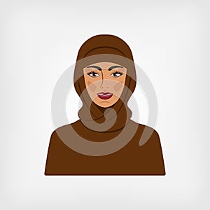 Arab woman in traditional clothes