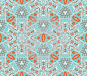 Arabesque mosaic seamless pattern