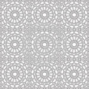 Arabesque star seamless pattern.