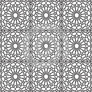 Arabesque star seamless pattern.