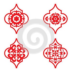 Arabesque Tile Ornaments