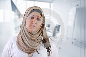 Arabian business woman Posing in office