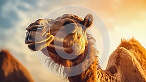 Arabian Camel Face Close-up