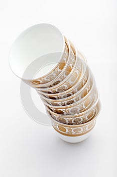 Arabian coffee cups in tower shape