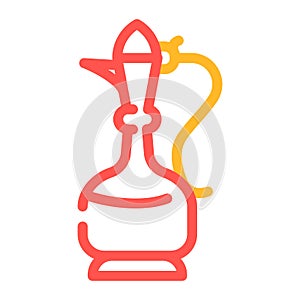 arabian coffee jug color icon vector illustration