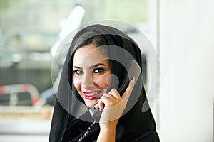 Arabian Customer service representative
