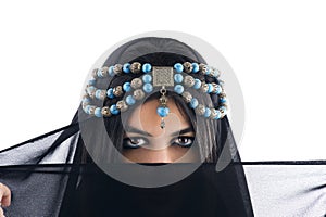 Arabian Girl wearing Traditional Headscarf,