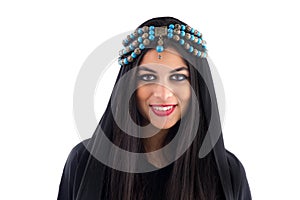 Arabian Girl wearing Traditional Headscarf photo