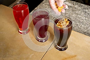 Arabian juice of jallab served in holy month ramadan