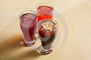 Arabian juice of jallab served in holy month ramadan