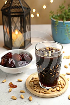 Arabian juice of Jallab served in holy month of Ramadan photo