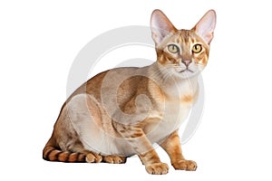 Arabian Mau Cat On Isolated Transparent Background, Png. Generative AI