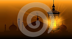 Arabian nights ramadan kareem islamic background photo