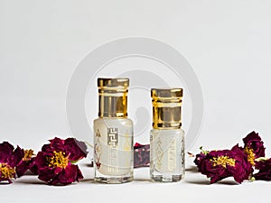 Arabian oud attar perfume in mini bottles