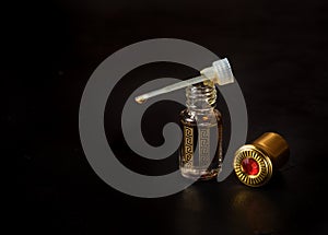 Arabian oud perfume or agarwood oil fragrances
