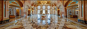 Arabian Palace Sea View, Grand Hamam, Hotel, Luxurious Oriental Interiors Arab Palace, Copy Space