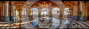 Arabian Palace Sea View, Grand Hamam, Hotel, Luxurious Oriental Interiors Arab Palace, Copy Space