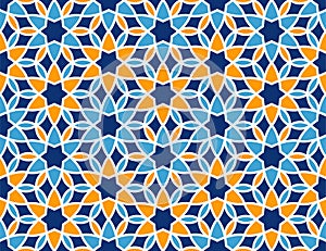 Arabian pattern related to traditional Islamic ornament