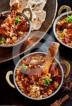 Arabian regional cuisine with a bowl of kabsa