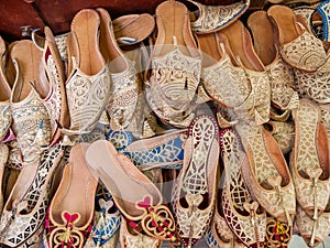 Arabian Shoes at Dubai Textile Souk