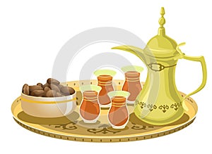 Arabian Tea Set With Dates 2