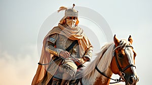 Arabian warrior on horseback