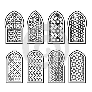 Arabian window with ornament - grating arabesque