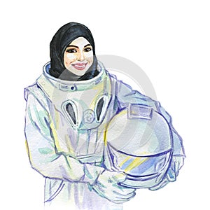 Arabian woman cosmonaut