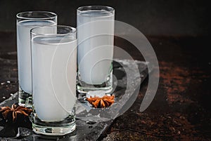 Arabic alcohol drink Raki