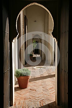 Arabic Arch of Al Andalus, Malaga, Andalusia, Spain