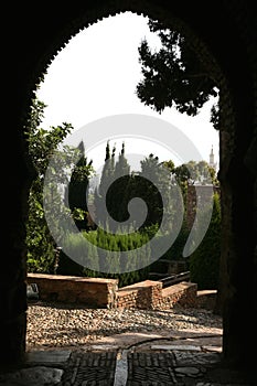 Arabic Arch of Al Andalus, Malaga, Andalusia, Spain