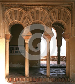 Arabic Arch of Al Andalus, Malaga, Andalusia, Spain photo