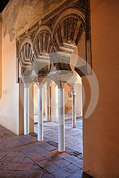 Arabic archs in La Alcazaba