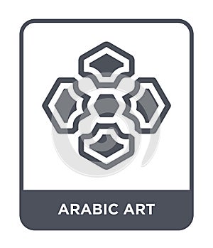 arabic art icon in trendy design style. arabic art icon isolated on white background. arabic art vector icon simple and modern