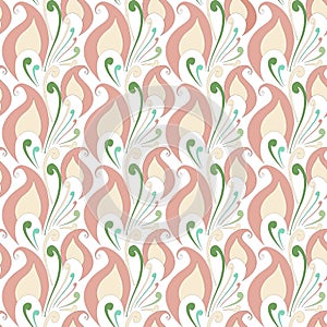 Arabic birdy shaped seamless surface pattern