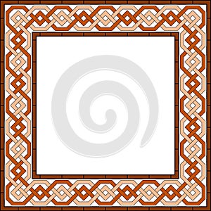 Arabic blank square frame