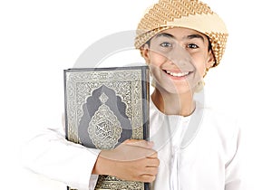 Arabic boy with Koran