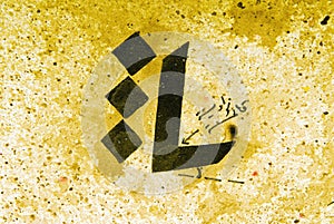 Arabic Calligraphy characters paper