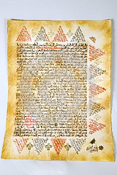 Arabic Calligraphy manuscript on paper