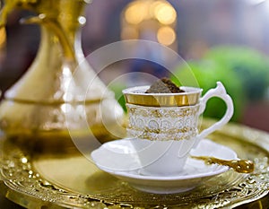 Arabic Coffee pot traditional. Saudi Coffee Dallah