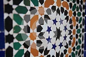 Arabic colored tiles