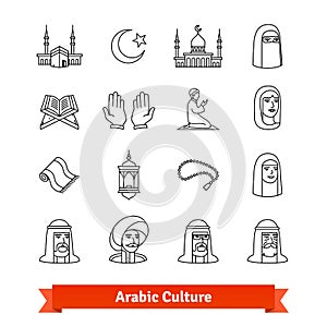 Arabic culture. Islamic people and traditions