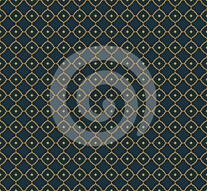 arabic culture pattern, geometric islamic seamless pattern background tile in gold color 3d look style