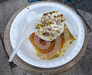 Arabic dessert Kunafa