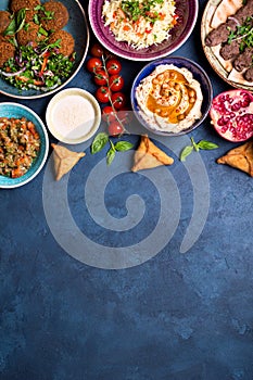 Arabic dishes background