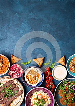 Arabic dishes background