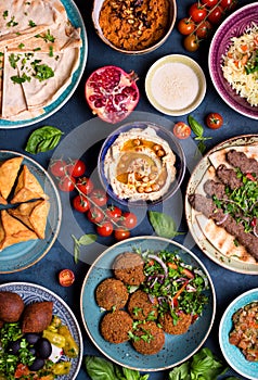 Arabic dishes and meze